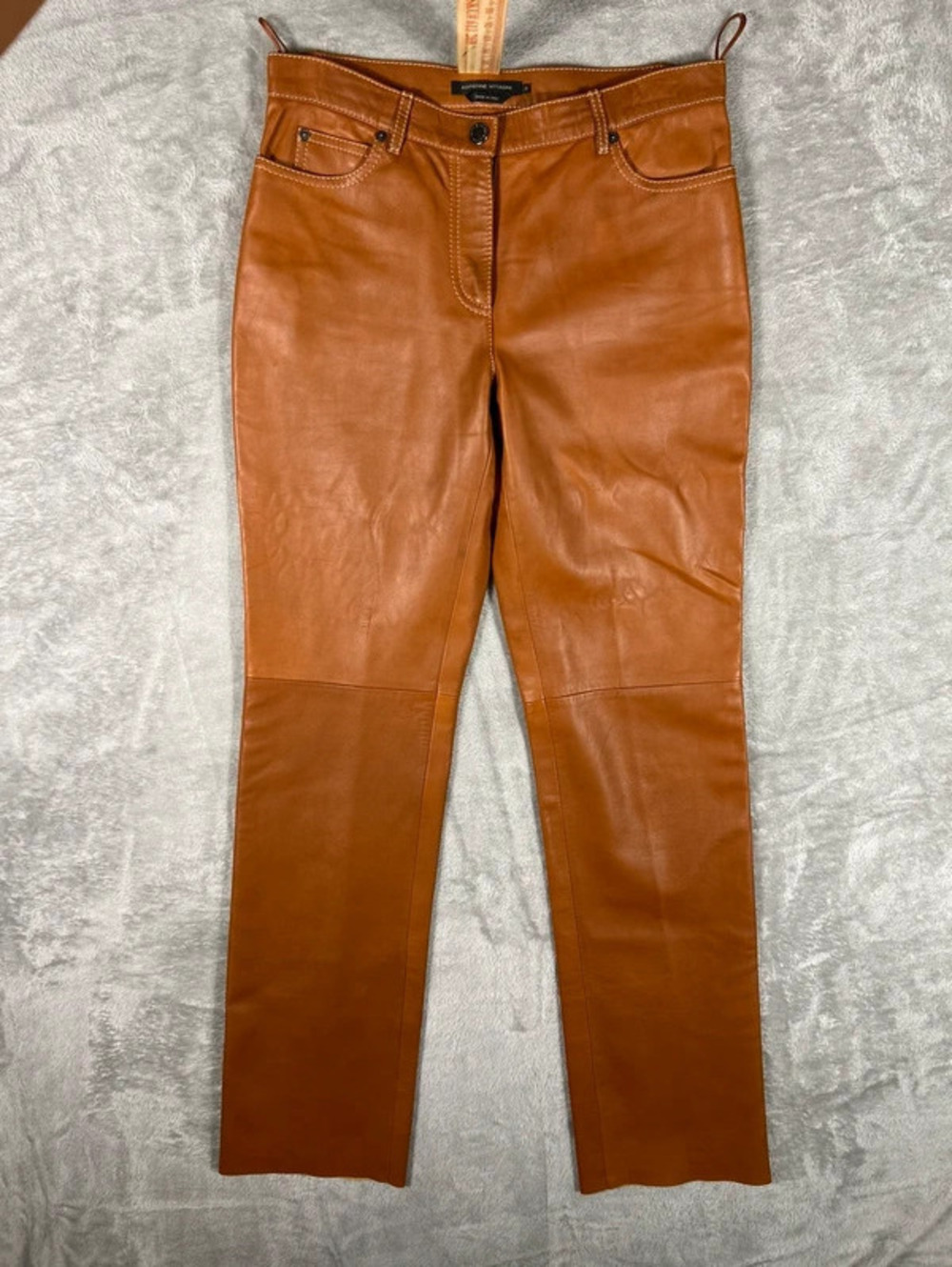 adrienne vittadini vintage leather pants size 8